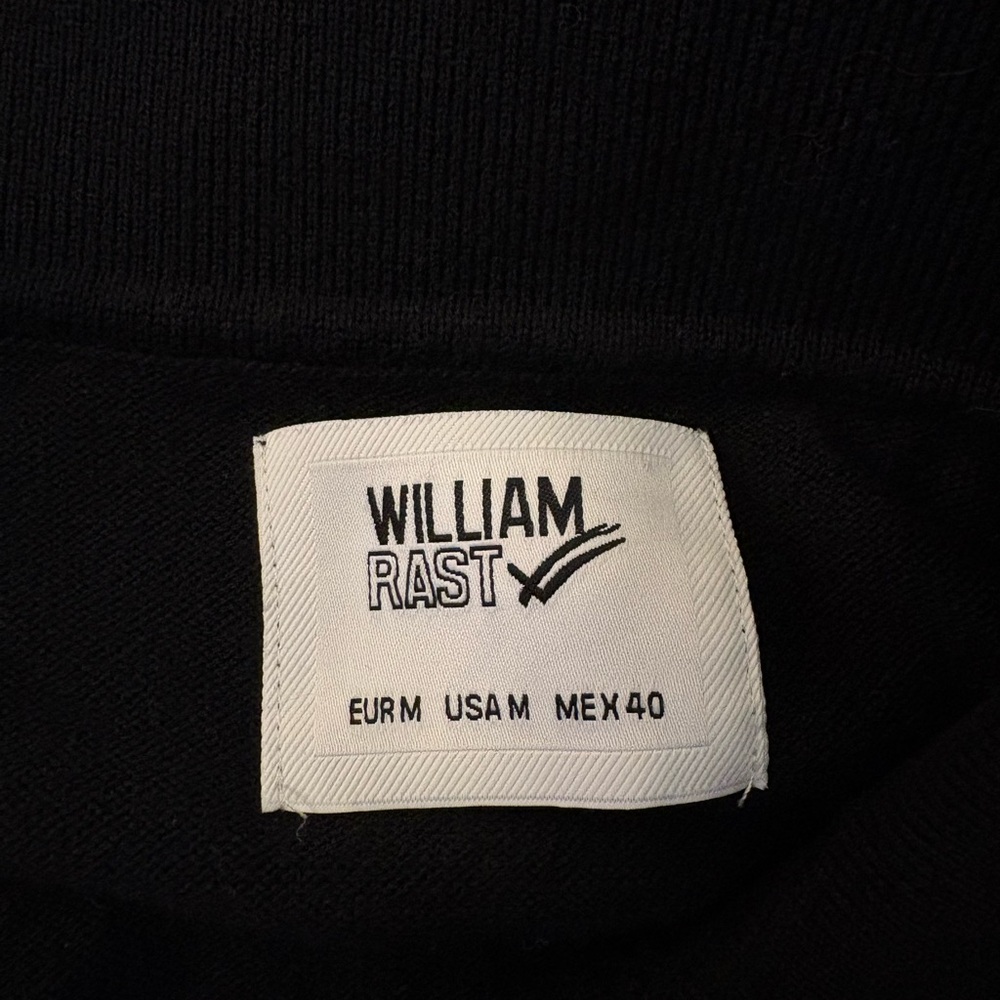 William Rast Black Short-Sleeve Polo Knit Shirt - Picture 3 of 3